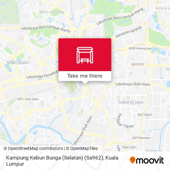 Kampung Kebun Bunga (Selatan) (Sa962) map