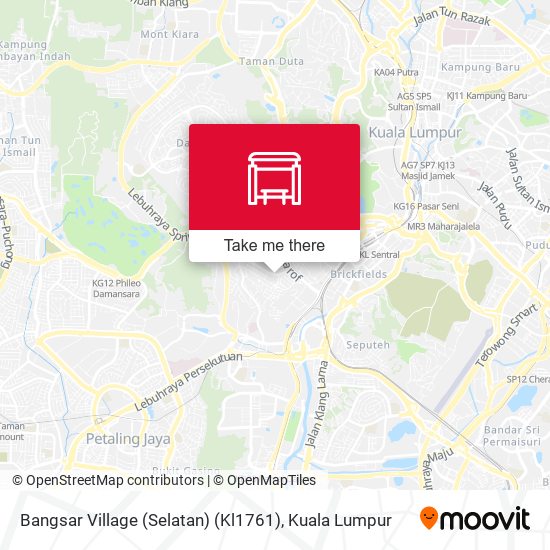 Peta Bangsar Village (Selatan) (Kl1761)