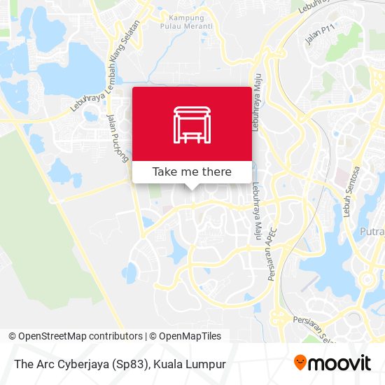 The Arc Cyberjaya (Sp83) map