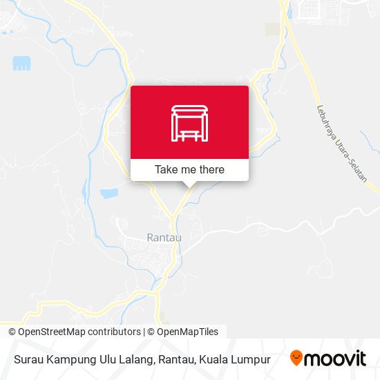 Peta Surau Kampung Ulu Lalang, Rantau