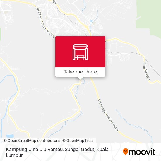 Peta Kampung Cina Ulu Rantau, Sungai Gadut