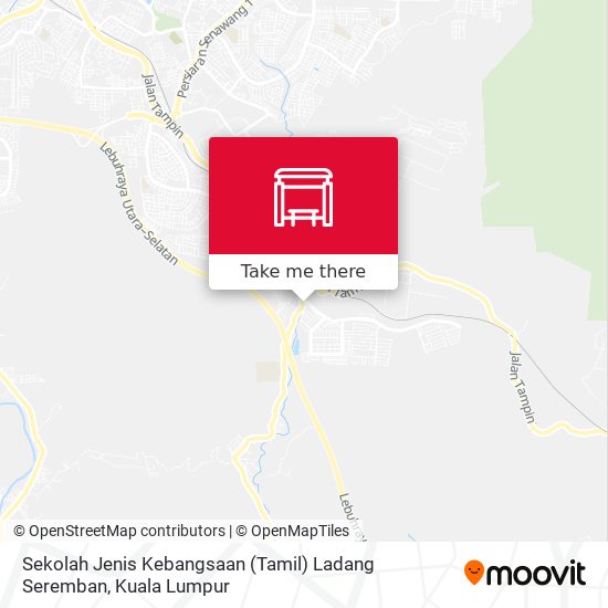 Peta Sekolah Jenis Kebangsaan (Tamil) Ladang Seremban