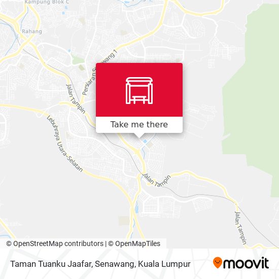 Peta Taman Tuanku Jaafar, Senawang