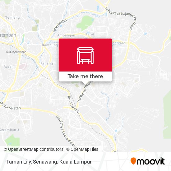 Peta Taman Lily, Senawang