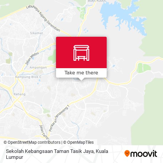 Peta Sekolah Kebangsaan Taman Tasik Jaya