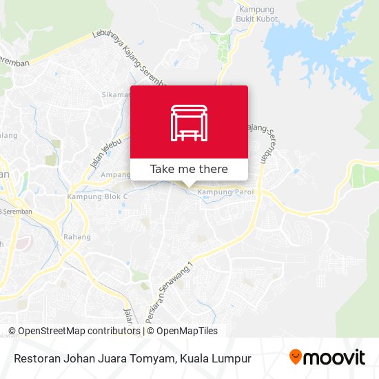 Peta Restoran Johan Juara Tomyam