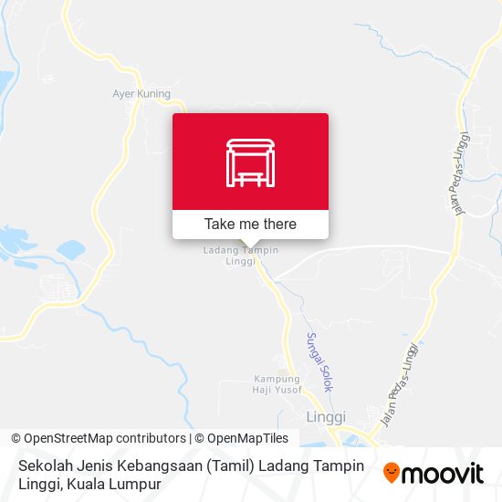 Peta Sekolah Jenis Kebangsaan (Tamil) Ladang Tampin Linggi