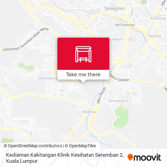 Kediaman Kakitangan Klinik Kesihatan Seremban 2 map
