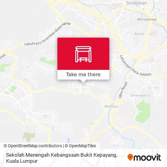 Peta Sekolah Menengah Kebangsaan Bukit Kepayang