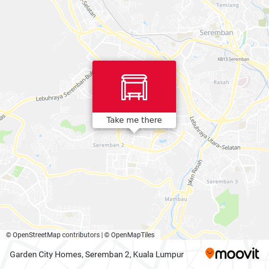 Garden City Homes, Seremban 2 map