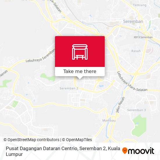 Peta Pusat Dagangan Dataran Centrio, Seremban 2