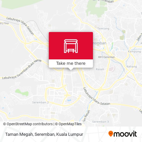 Peta Taman Megah, Seremban