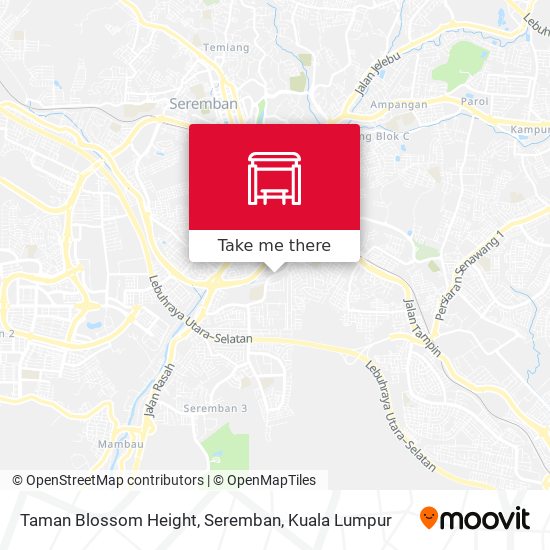 Peta Taman Blossom Height, Seremban