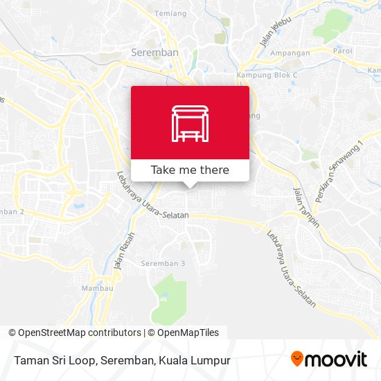 Peta Taman Sri Loop, Seremban