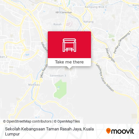 Peta Sekolah Kebangsaan Taman Rasah Jaya
