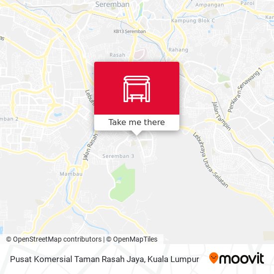 Peta Pusat Komersial Taman Rasah Jaya