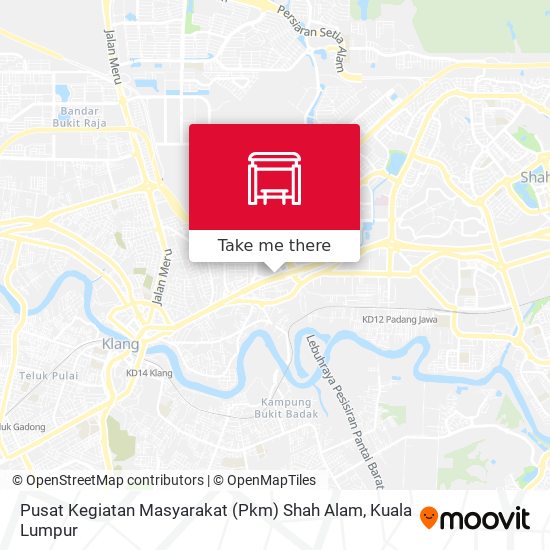 Peta Pusat Kegiatan Masyarakat (Pkm) Shah Alam