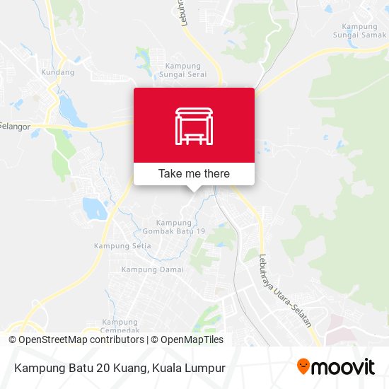 Kampung Batu 20 Kuang map