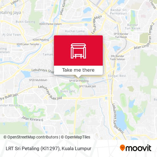 LRT Sri Petaling (Kl1297) map