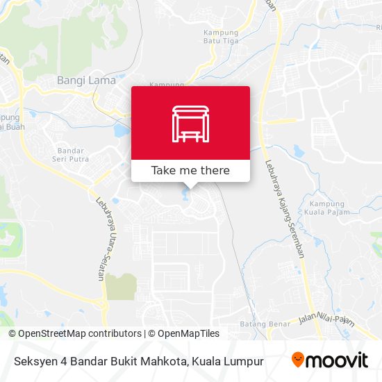 Peta Seksyen 4 Bandar Bukit Mahkota