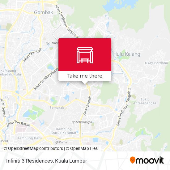 Infiniti 3 Residences map
