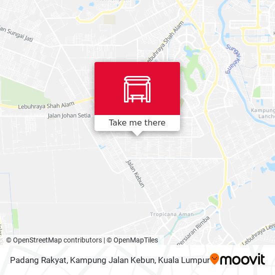 Peta Padang Rakyat, Kampung Jalan Kebun