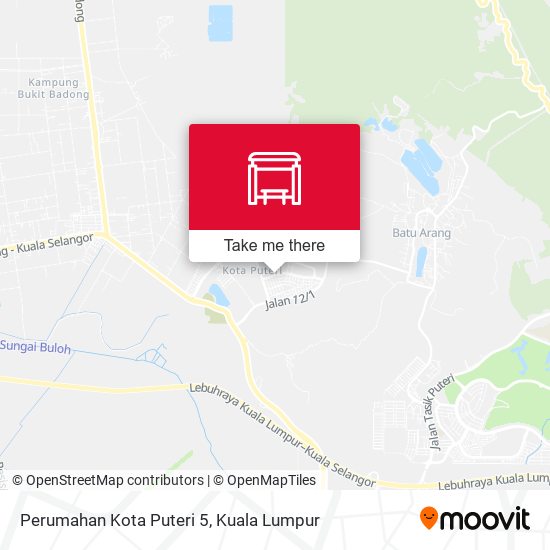 Perumahan Kota Puteri 5 map