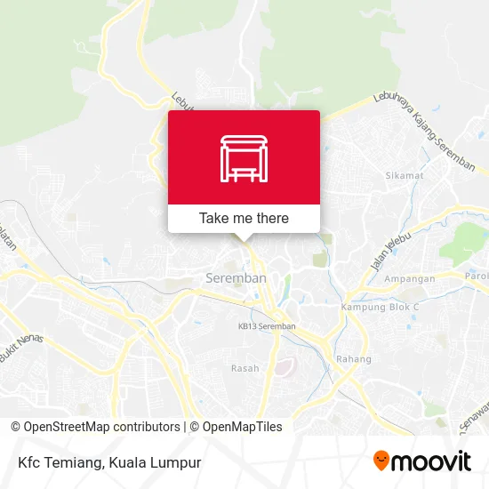 Kfc Temiang map