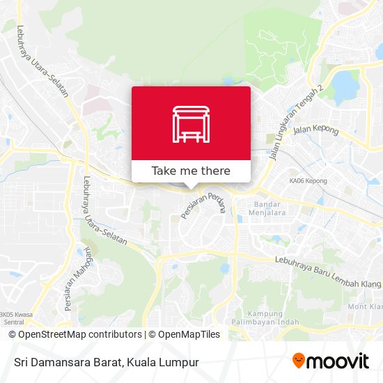 Peta Sri Damansara Barat
