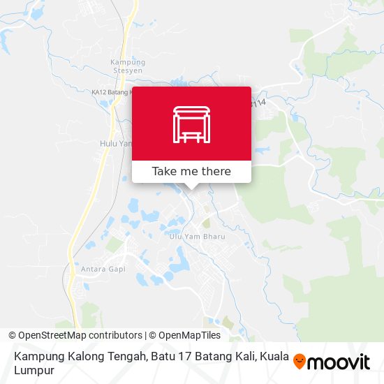 Kampung Kalong Tengah, Batu 17 Batang Kali map