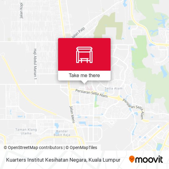 Kuarters Institut Kesihatan Negara map