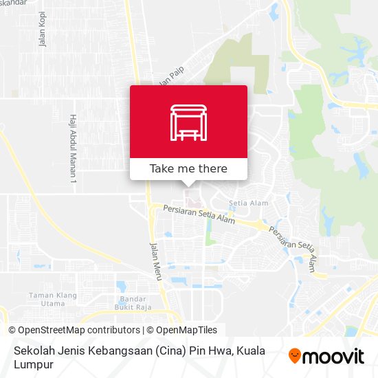 Sekolah Jenis Kebangsaan (Cina) Pin Hwa map