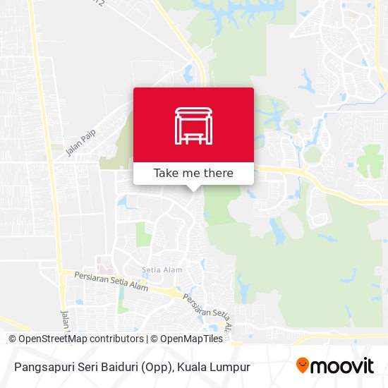 Peta Pangsapuri Seri Baiduri (Opp)