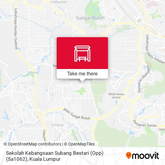 Peta Sekolah Kebangsaan Subang Bestari (Opp) (Sa1062)