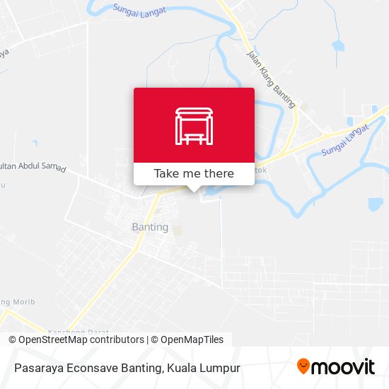 Pasaraya Econsave Banting map