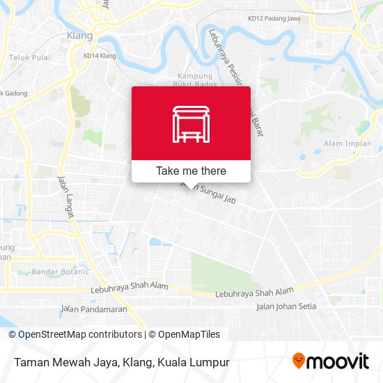 Peta Taman Mewah Jaya, Klang