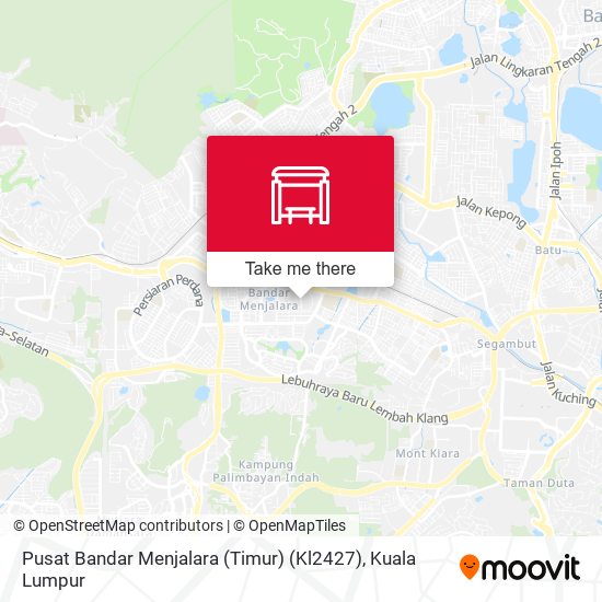 Pusat Bandar Menjalara (Timur) (Kl2427) map
