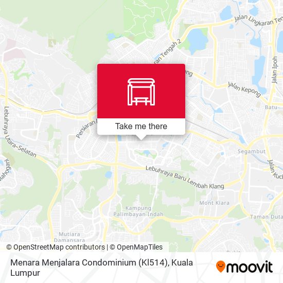 Peta Menara Menjalara Condominium (Kl514)