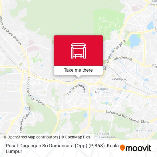 Peta Pusat Dagangan Sri Damansara (Opp) (Pj868)