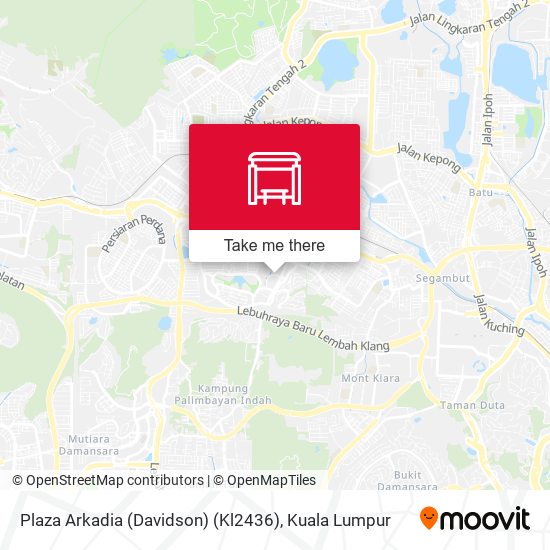 Plaza Arkadia (Davidson) (Kl2436) map