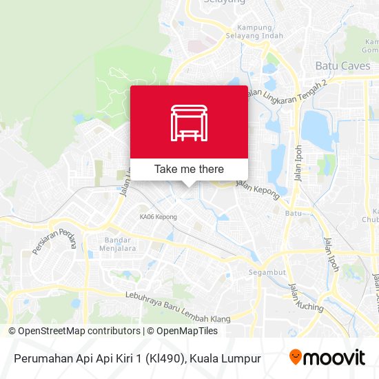 Perumahan Api Api Kiri 1 (Kl490) map