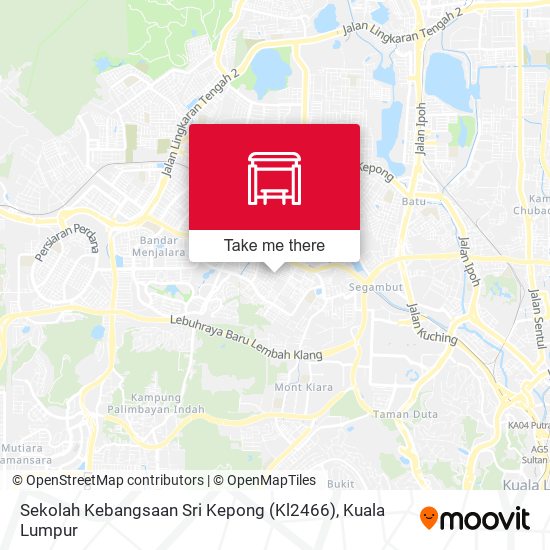 Peta Sekolah Kebangsaan Sri Kepong (Kl2466)