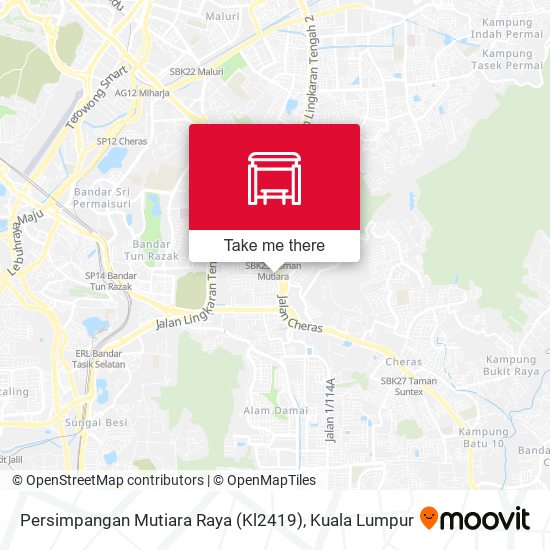 Peta Persimpangan Mutiara Raya (Kl2419)