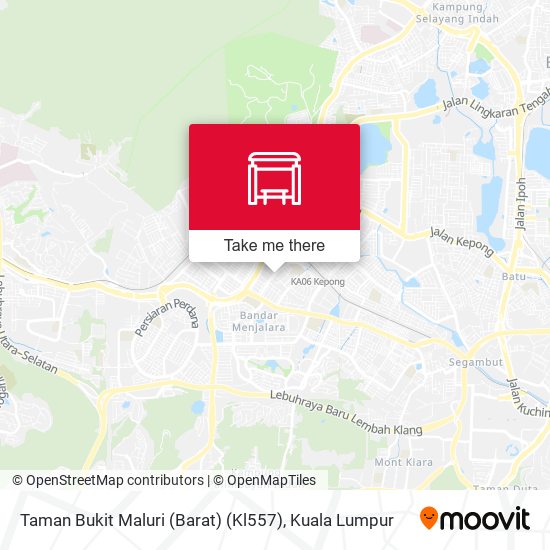 Taman Bukit Maluri (Barat) (Kl557) map