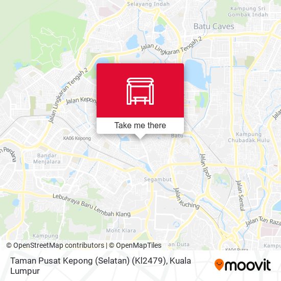 Peta Taman Pusat Kepong (Selatan) (Kl2479)