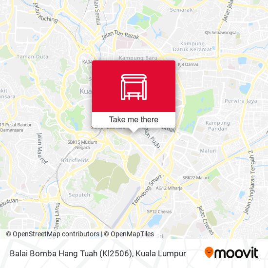 Peta Balai Bomba Hang Tuah (Kl2506)