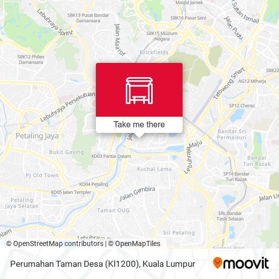 Peta Perumahan Taman Desa (Kl1200)