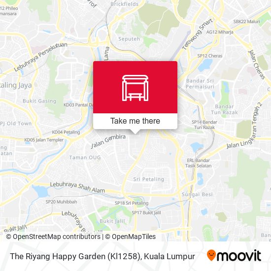 Peta The Riyang Happy Garden (Kl1258)