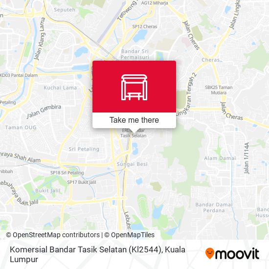 Komersial Bandar Tasik Selatan (Kl2544) map