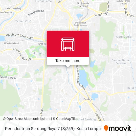 Peta Perindustrian Serdang Raya 7 (Sj759)